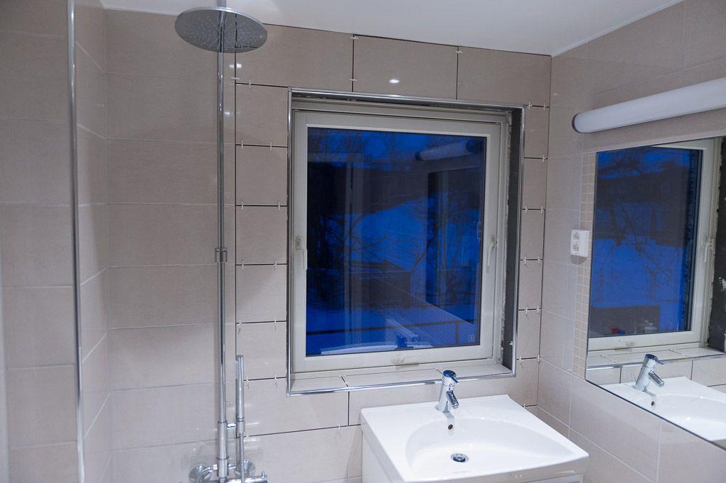 Bathroom window started