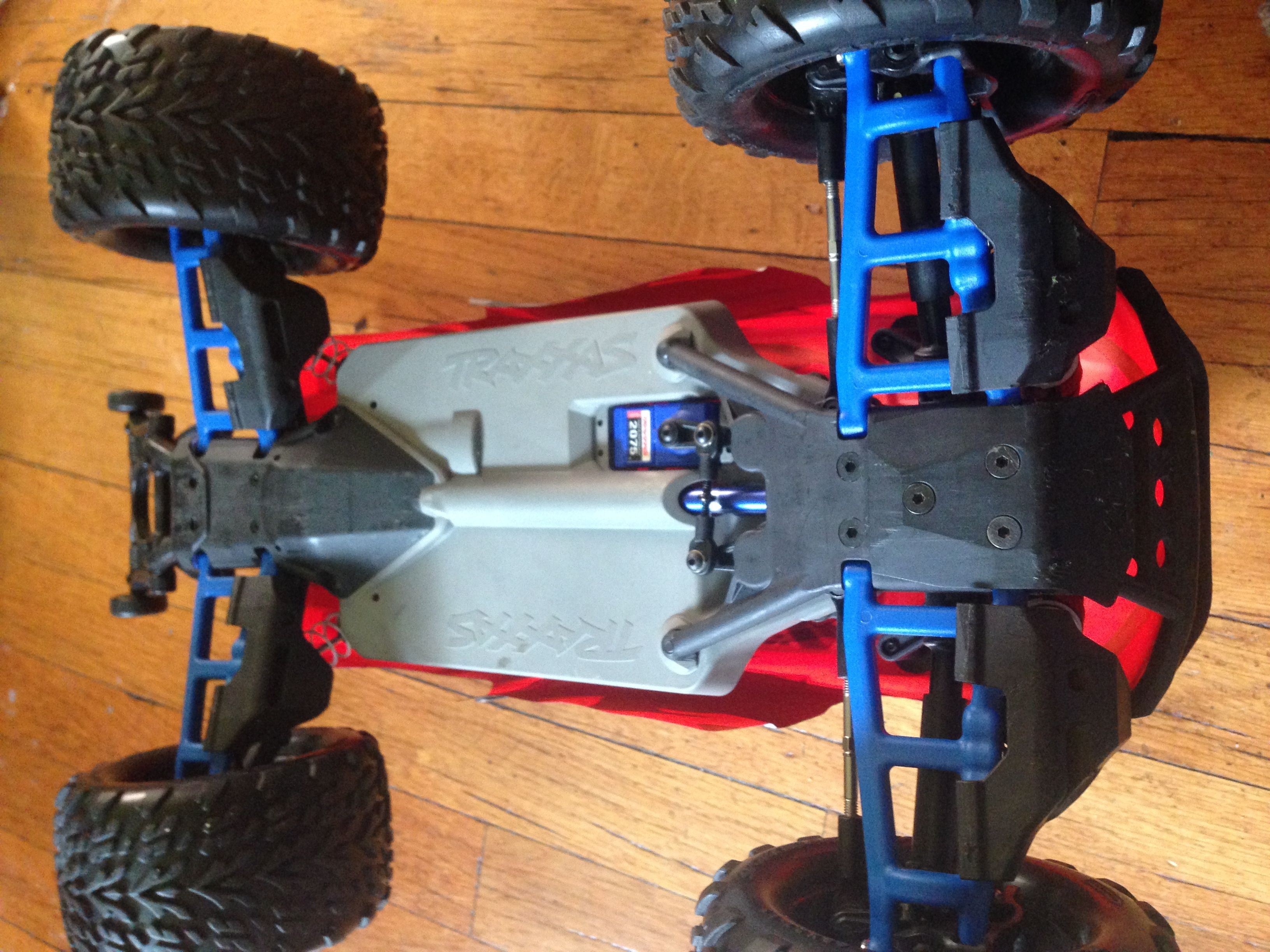 Replaced Traxxas Stampede suspension arms with RPM A-arms