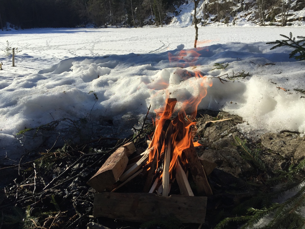 Campfire's burning